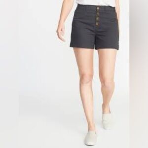 Old Navy High Waist Black Shorts Versatile Style
